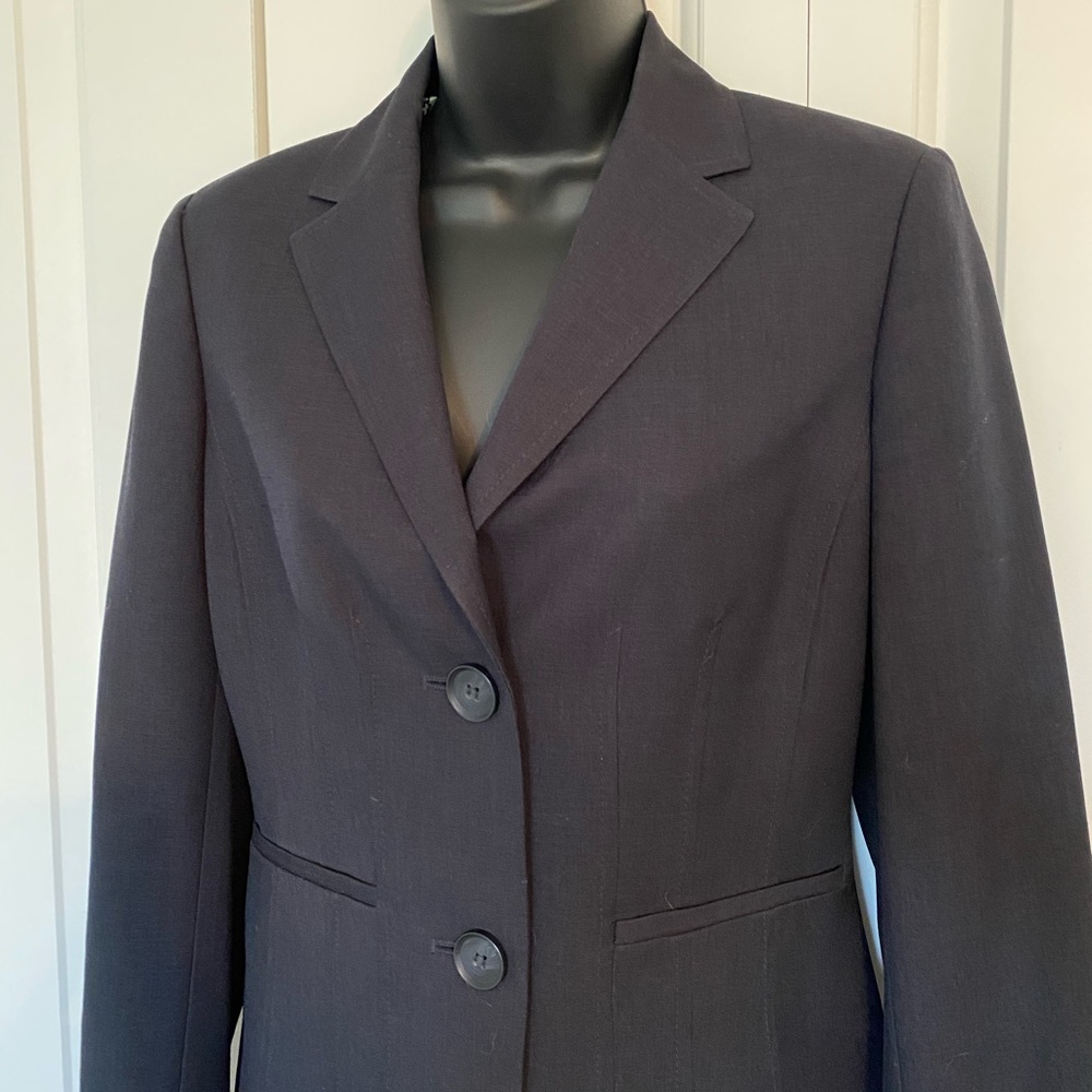 Kasper Navy Blazer, 2 Button, Fully Lined, Size 4
